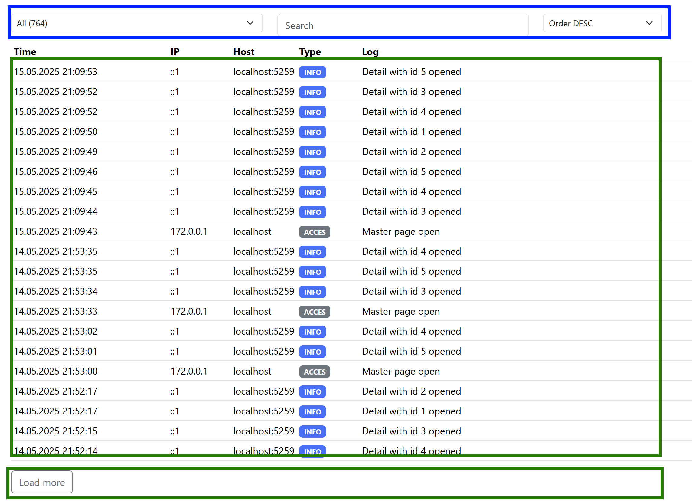 HTMX UI example